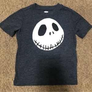Nightmare before Christmas Jack skeleton head toddler shirt